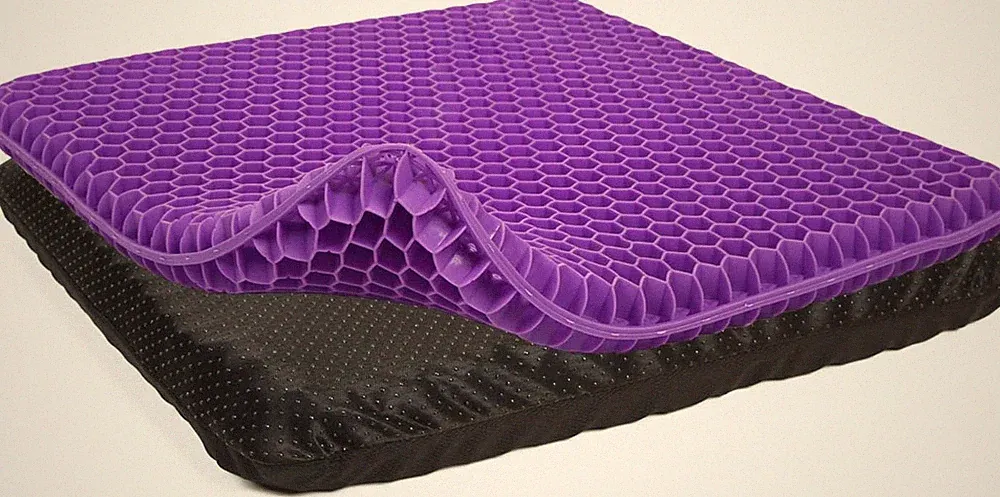 Sitzkissen, Orthopädisches Gel Sitzkissen für Bürostuhl - 40 x 35 x 2,5 cm, NEU
