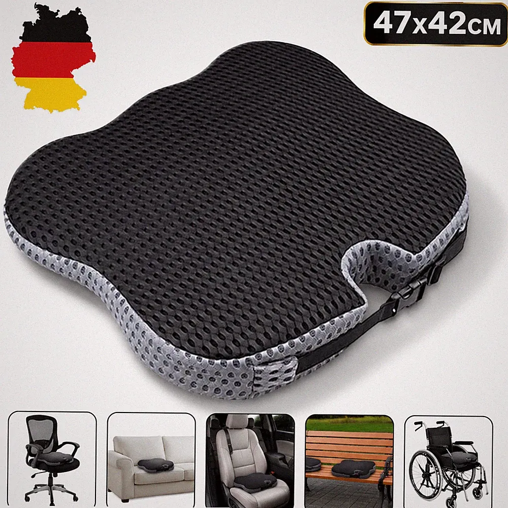 Sitzkissen Orthopädisches Keilkissen Für Auto 3D Atmungsaktives Mesh Universal