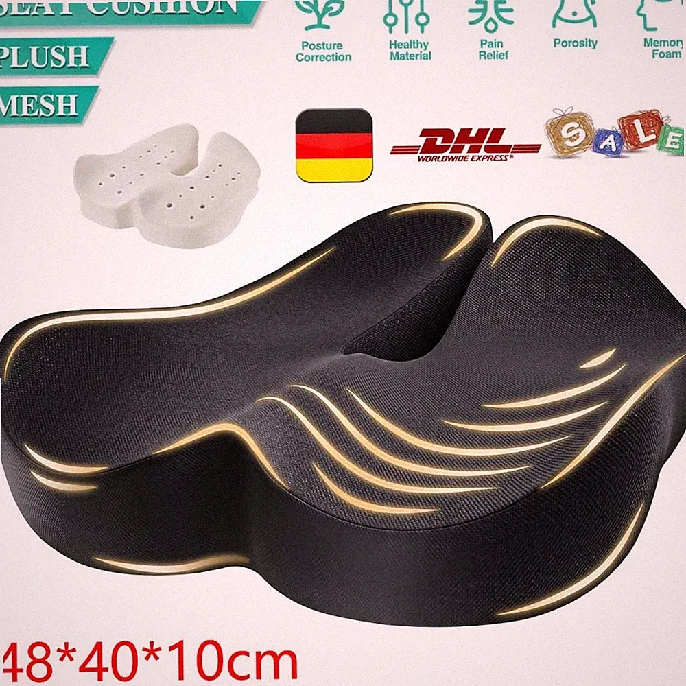 Sitzkissen Orthopädisches Keilkissen Memory Foam Stuhlkissen Ergonomisch Komfort