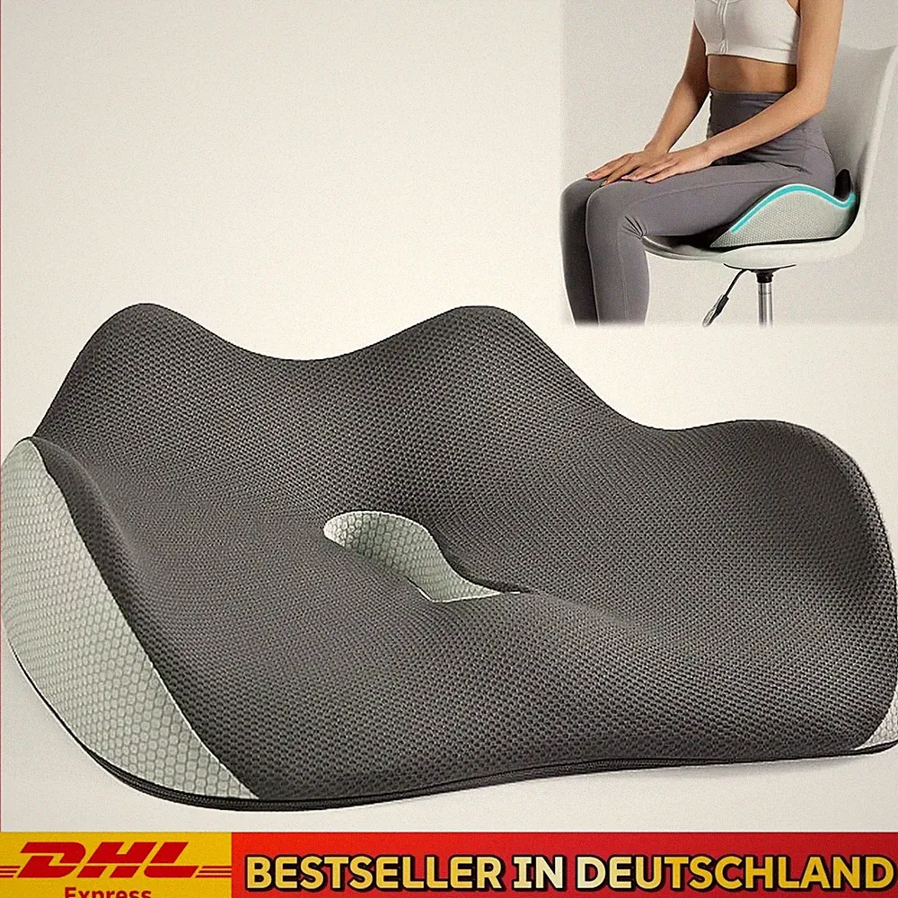 Sitzkissen Orthopädisches Keilkissen MemoryFoam Nachtengel Ergonomisch DE