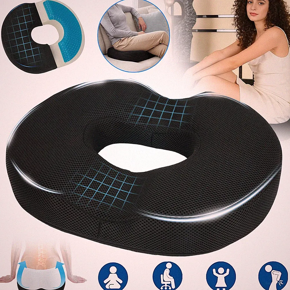 Sitzkissen Orthopädisches Sitzring Memory Foam Kissen Hämorrhoiden Sitzkissen DE
