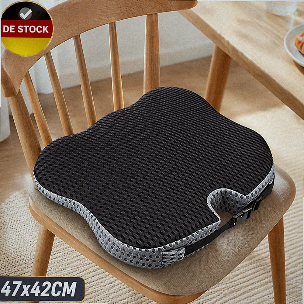 Sitzkissen Orthopädisches Steißbeinkissen Auto Keilkissen Memory-Schaum Foam DE