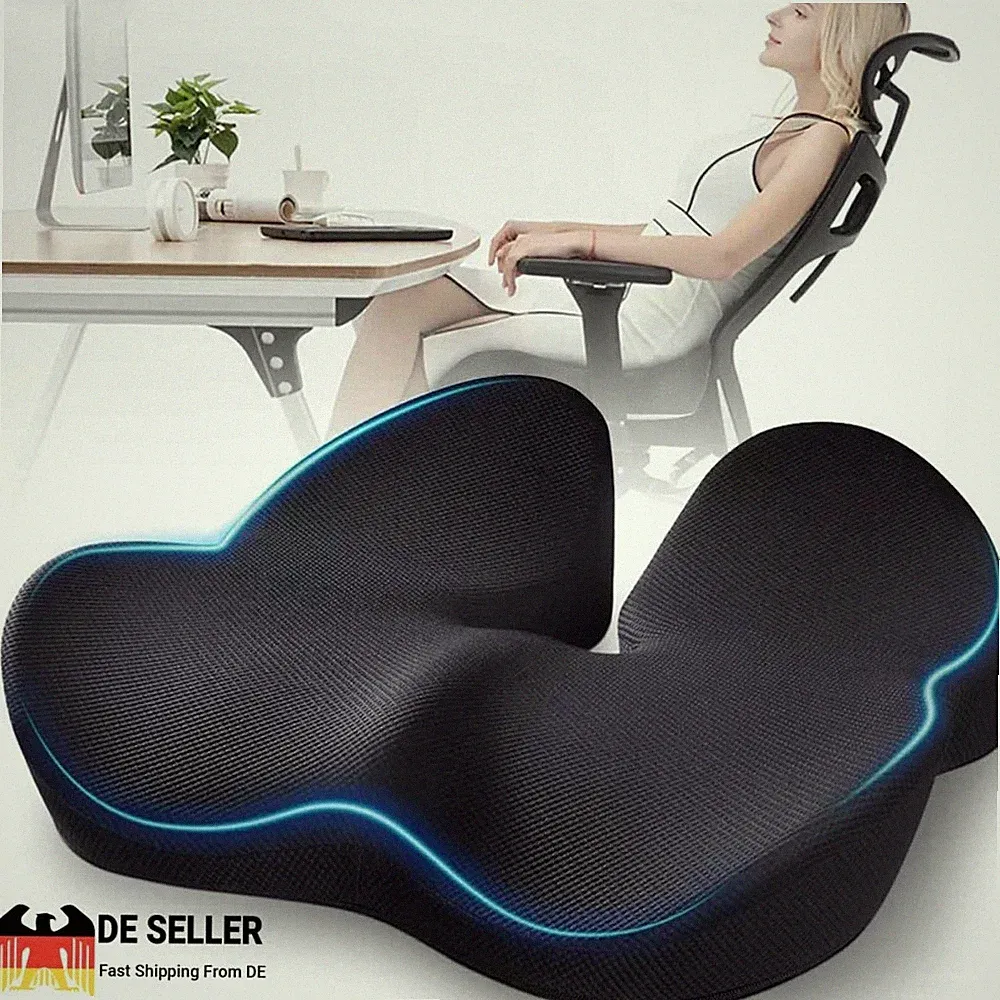 Sitzkissen Orthopädisches Steißbeinkissen Ergonomisches Memory Foam Stuhlkissen