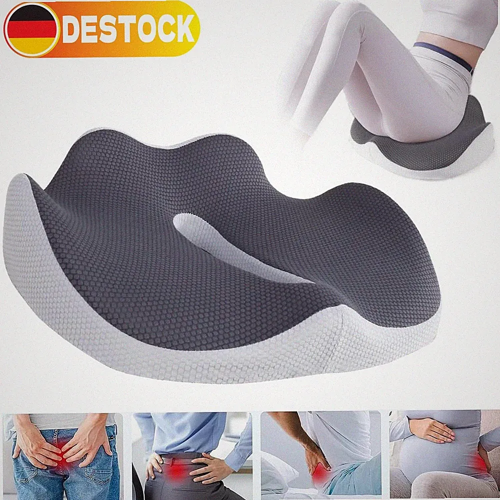 Sitzkissen Orthopädisches Steißbeinkissen Memory Foam Kissen Ergonomisches DE