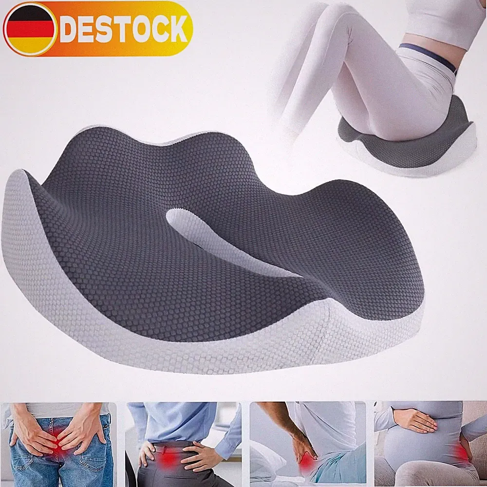 Sitzkissen Orthopädisches Steißbeinkissen Memory Foam Kissen Ergonomisches DE