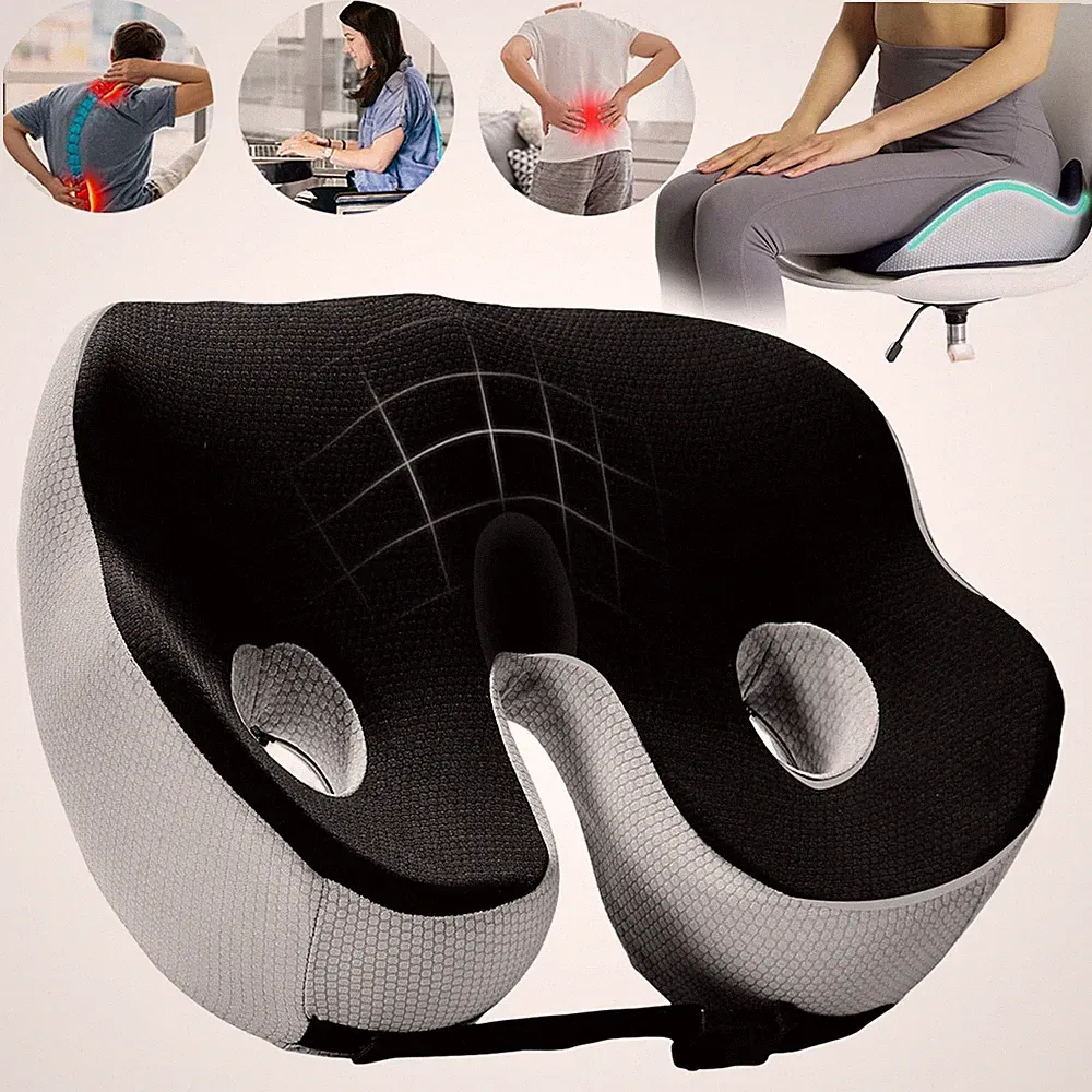 Sitzkissen Orthopädisches Steißbeinkissen Memory Foam Kissen Ergonomisches NEU