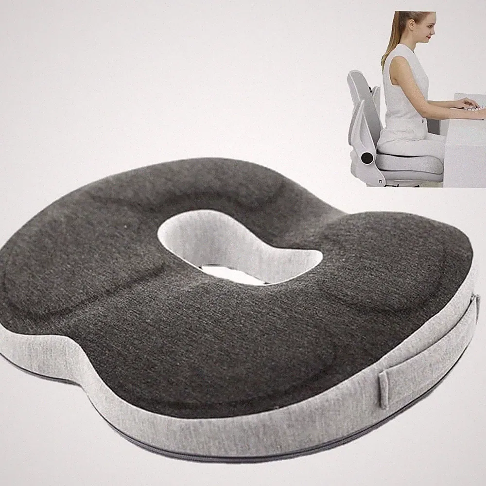 Sitzkissen Orthopädisches Steißbeinkissen Memory Foam Stuhlkissen für Büro Auto