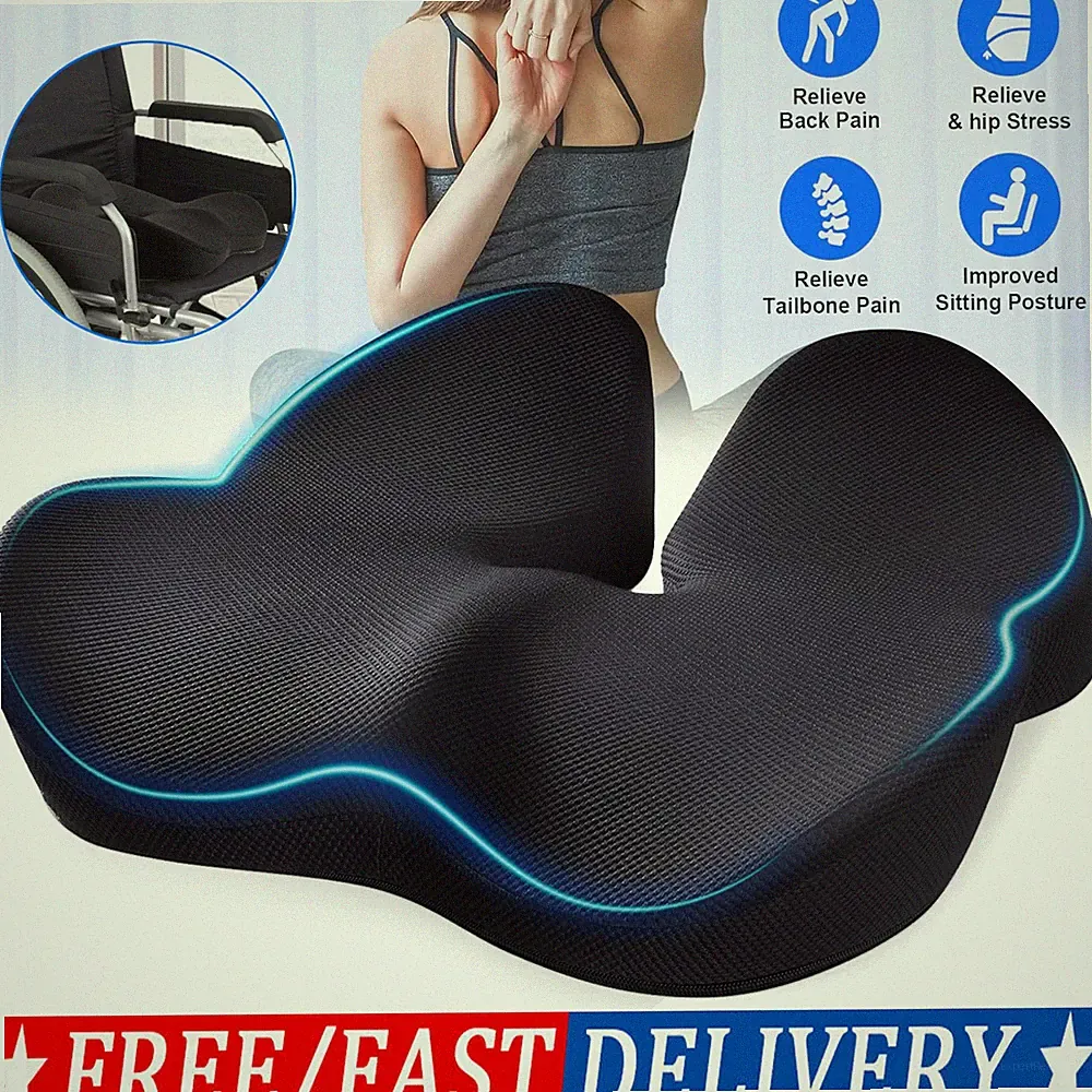 Sitzkissen Orthopädisches Steißbeinkissen Memory Foam Stuhlkissen Sitzauflage DE