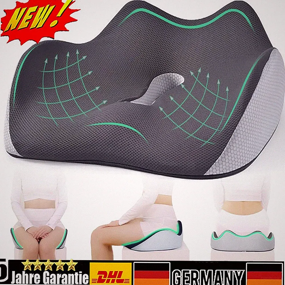 Sitzkissen Orthopädisches Steißbeinkissen Memory Foam Stuhlkissen Sitzerhöhung