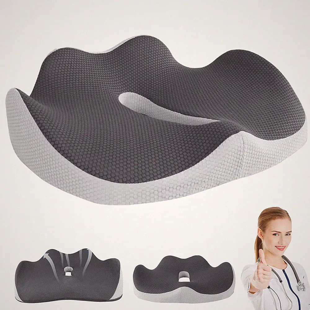 Sitzkissen Orthopädisches Steißbeinkissen Sitzerhöhung Stuhlkissen Memory Foam