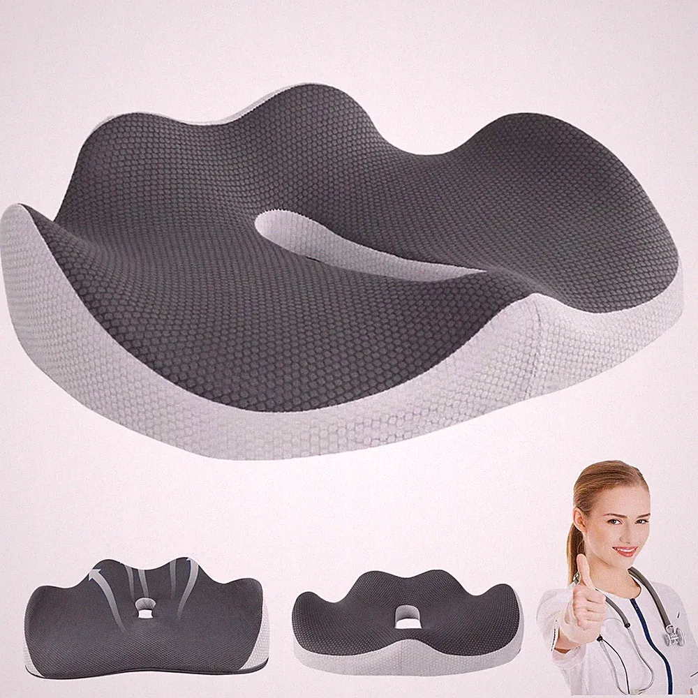 Sitzkissen Orthopädisches Steißbeinkissen Sitzerhöhung Stuhlkissen Memory Foam