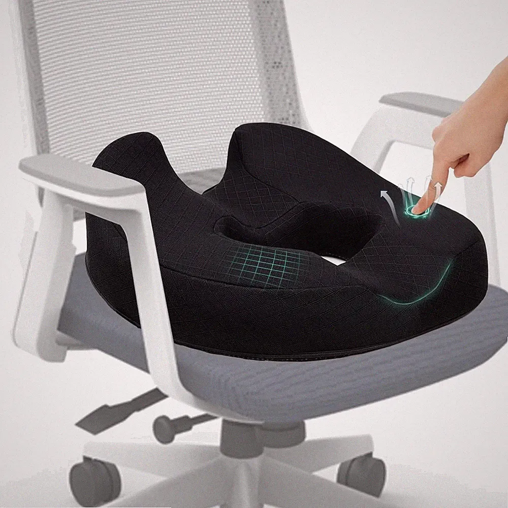 Sitzkissen, Sitzring, Orthopädisches Kissen, Donut, Memory Foam, tragbar, auc...