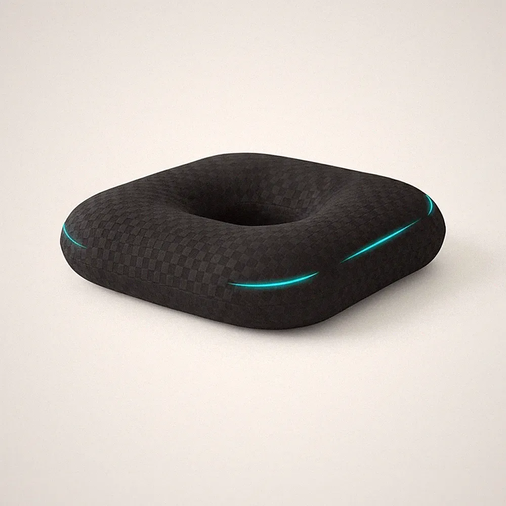 Sitzring Donut Sitzkissen mit Loch – Orthopädisches Sitzkissen für Stuhl & Bü...