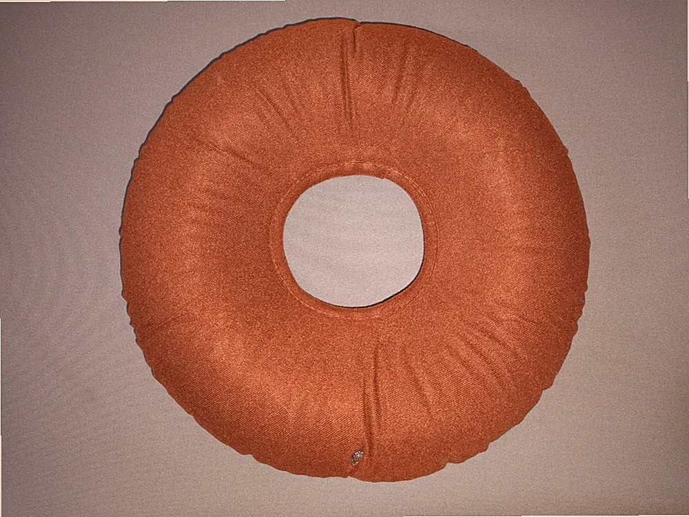 Sitzring Orthopädisch Aufblasbar Braun 35cm Härte einstellbar Donut