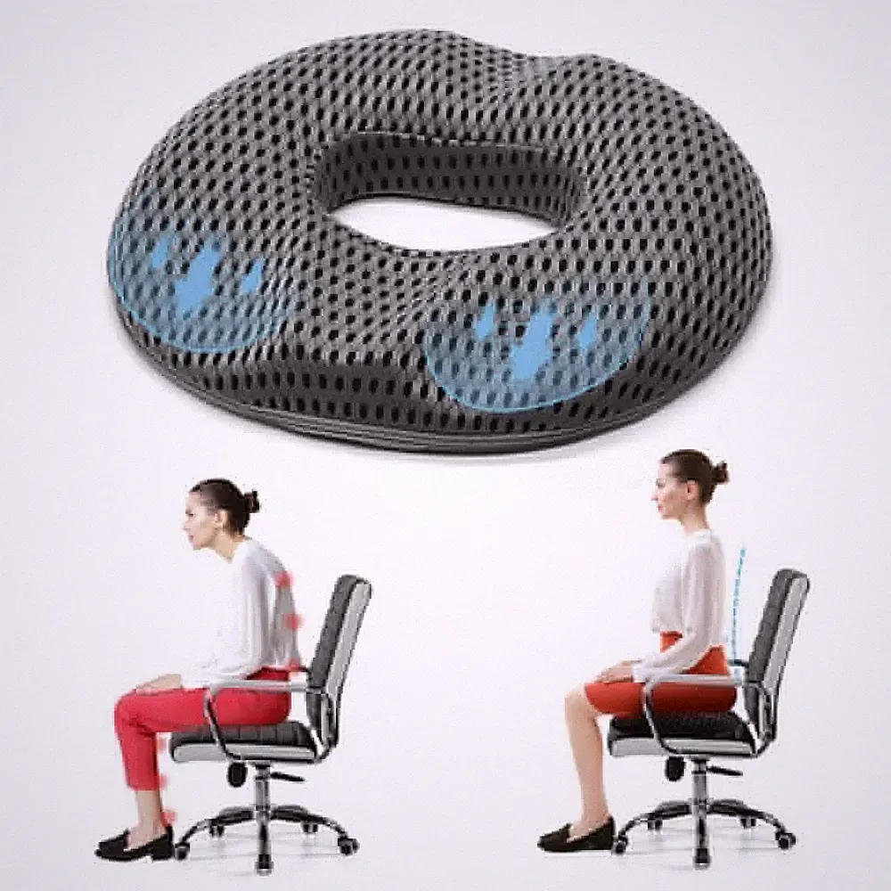 Sitzring Steißbein Orthopädisches Sitzkissen Memory Foam für Büro-Auto Sofa DE!!