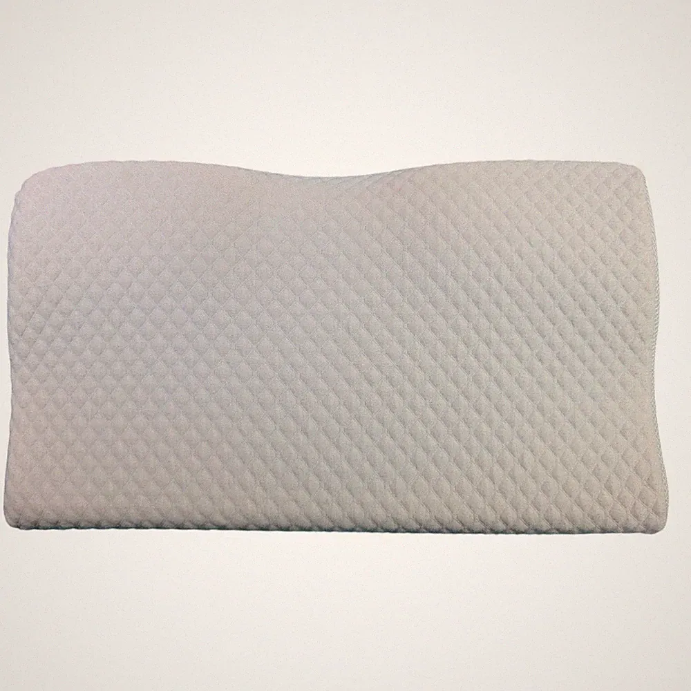 Sleep Easy Bambus Memory Foam Orthopädisches Kissen abnehmbarer Bezug weiß
