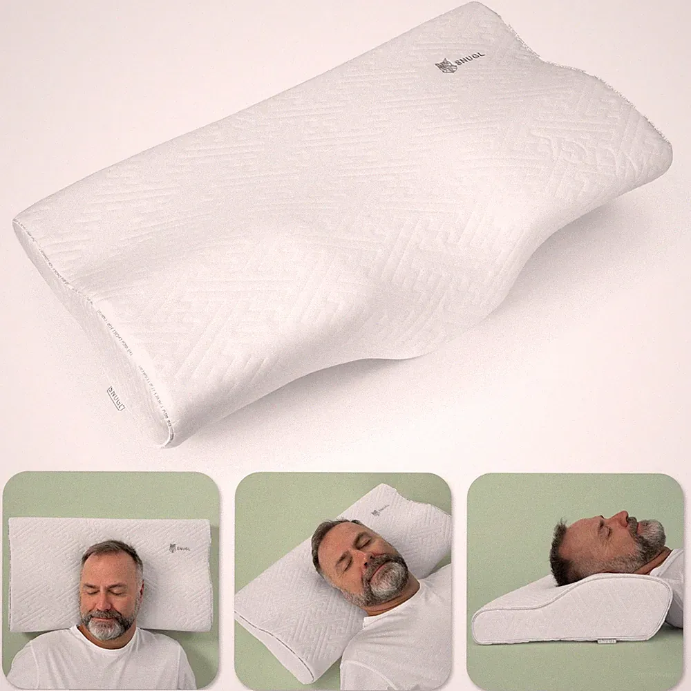 SNUGL Cervical Pro | Memory Foam Kissen bei Nacken- und Schulterschmerzen | Orthopädisch