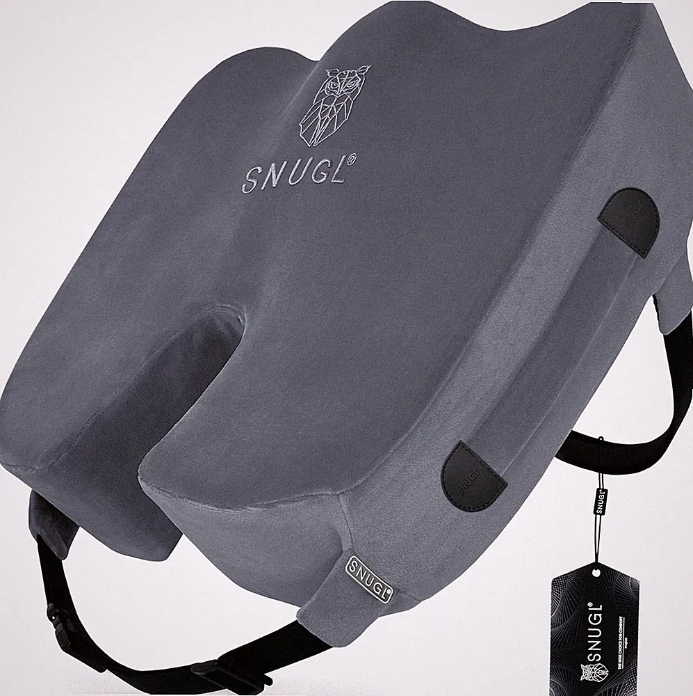 SNUGL Sitzkissen orthopädisch Memory Foam Steißbeinkissen | Stuhlkissen gegen R