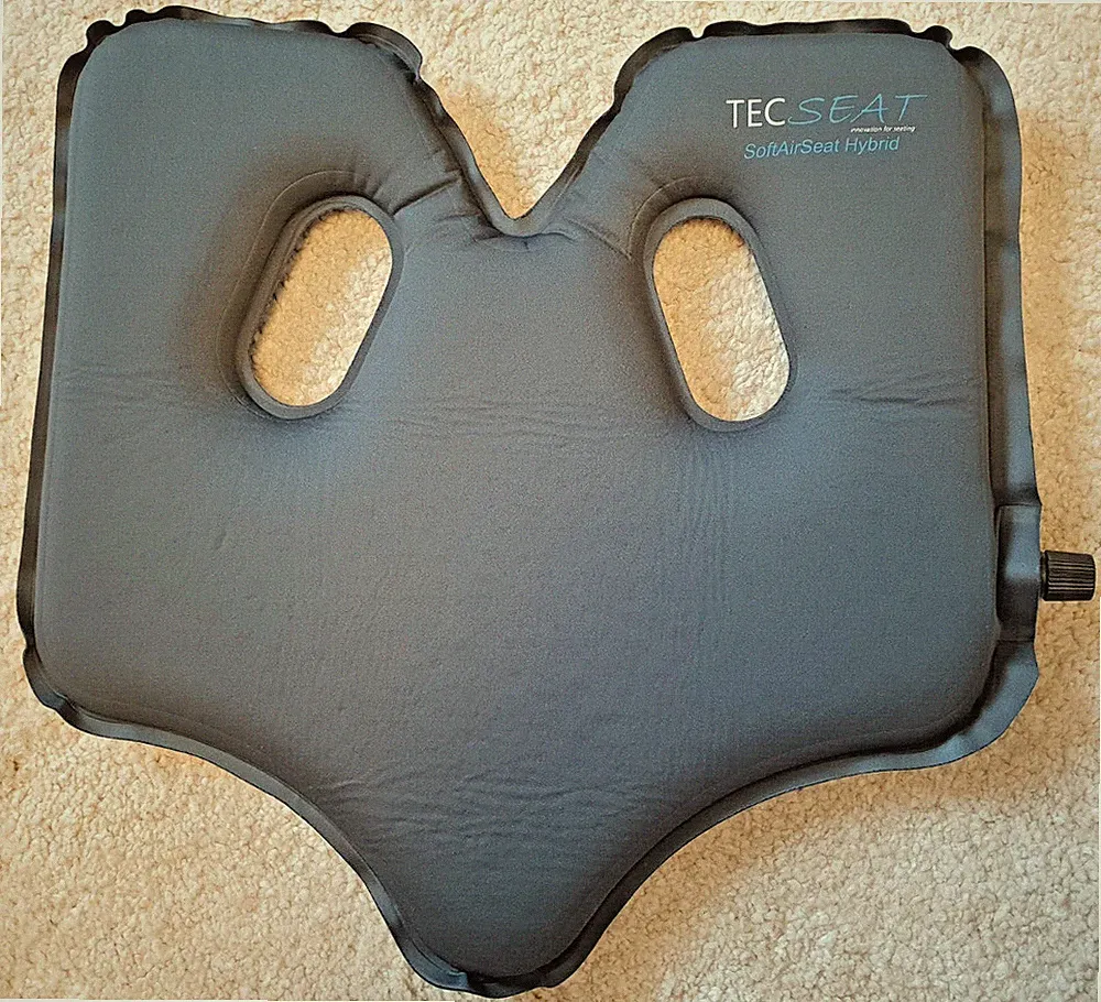 SoftAirSeat orthopädisches Sitzkissen, selbstaufblasend für Reise, Büro, Auto