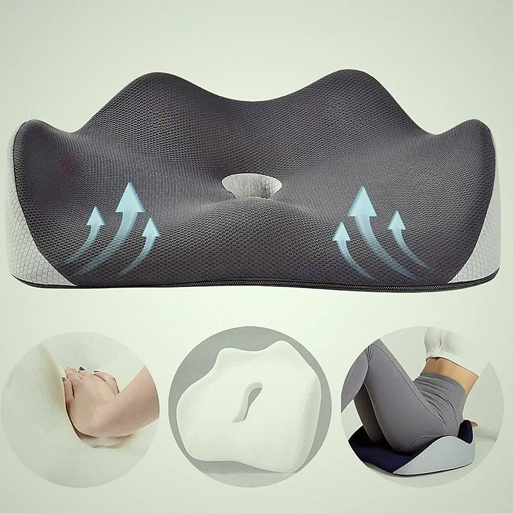 Steißbeinkissen orthopädisch Sitzkissen Memory Foam Büro Auto Druckentlastung