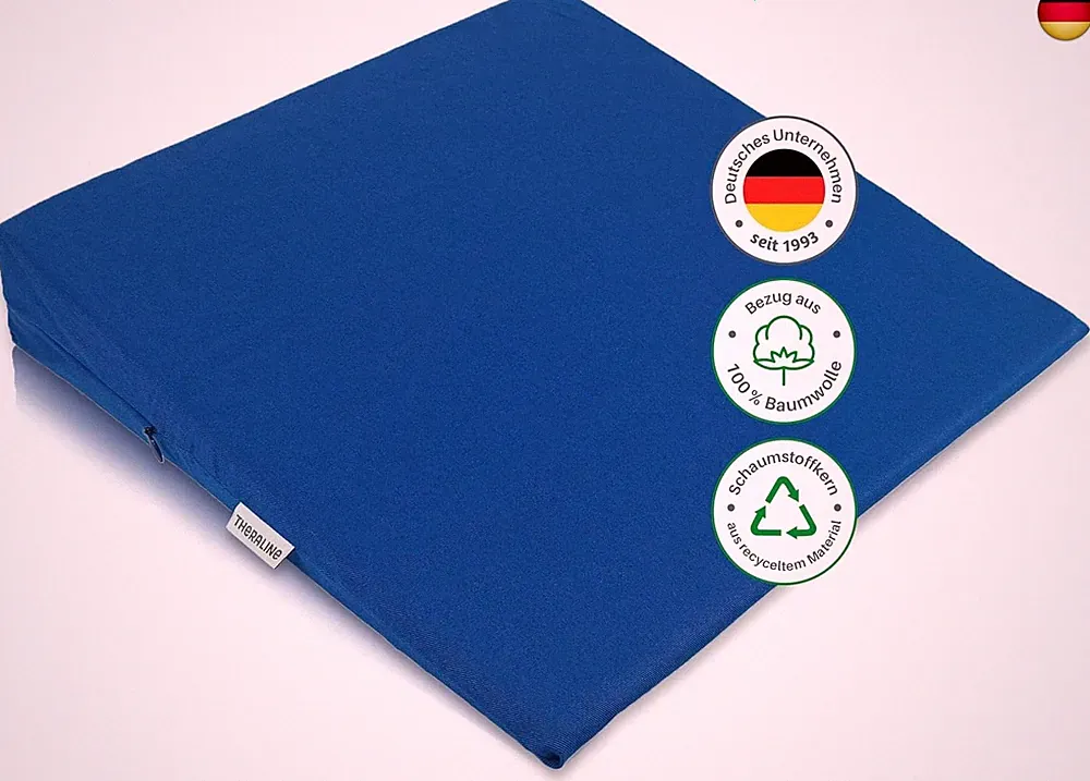 Theraline Sitzkeilkissen orthopädisch für Bürostuhl aus hochwertigem Sc