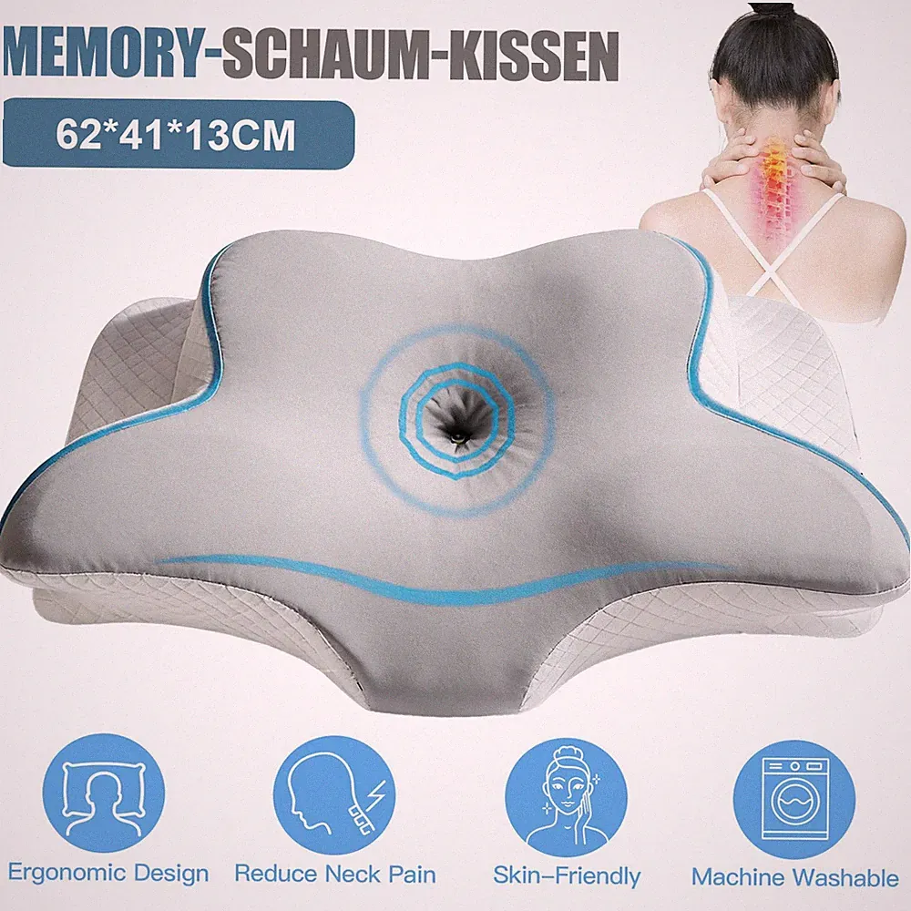 Therapiekissen Nackenstützkissen Orthopädisch Memory Schaum für Seitenschläfer
