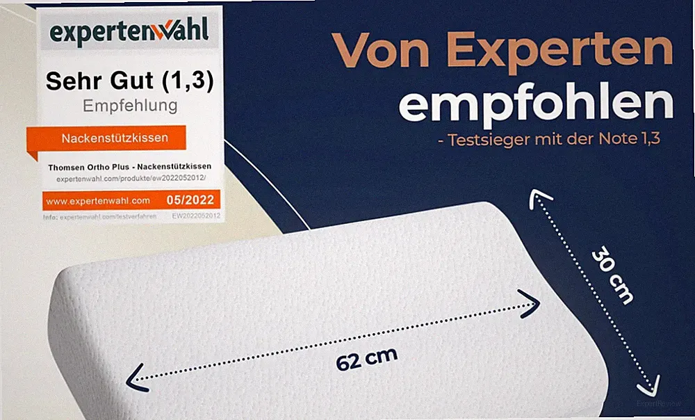 Thomsen Ortho Plus Orthopädische Schlafkissen Nackenkissen für Nackenschmerzen