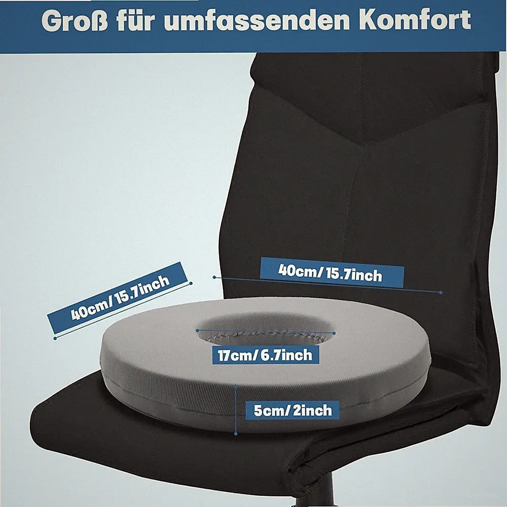 Topzora Orthopädisches Sitzkissen für aufblasbare Hämorrhoiden