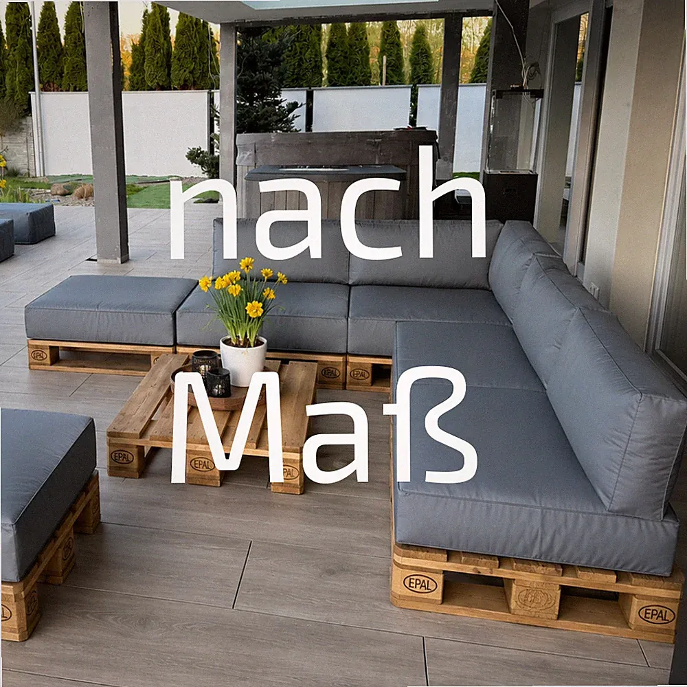 UNICOVR Kissen nach Maß Gartenmöbel wasserdicht Outdoor Sitzkissen