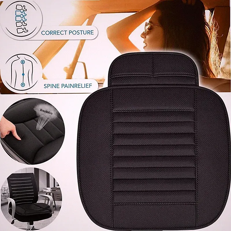 Universal Auto Vorne Sitzauflage Sitzbezüge Sitzkissen Sitzmatte PU-Leder Pad DE