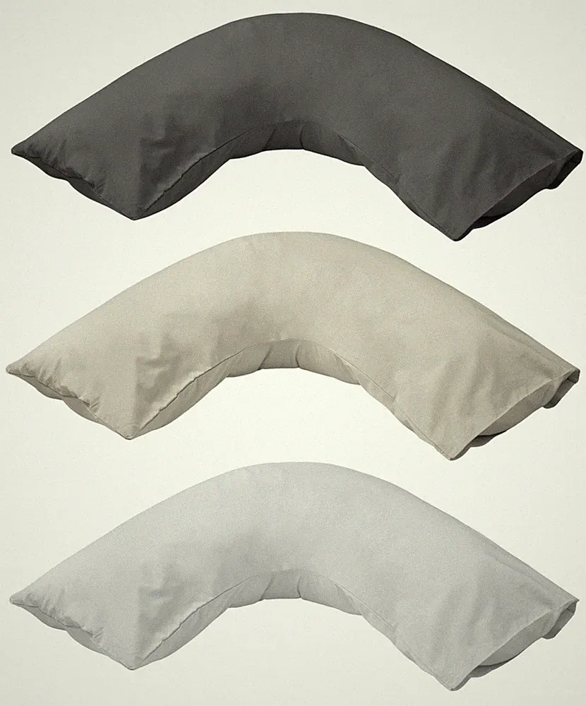 V-förmiger Kissenbezug Polycotton Perkal Bezug für orthopädisches Umstandskissen
