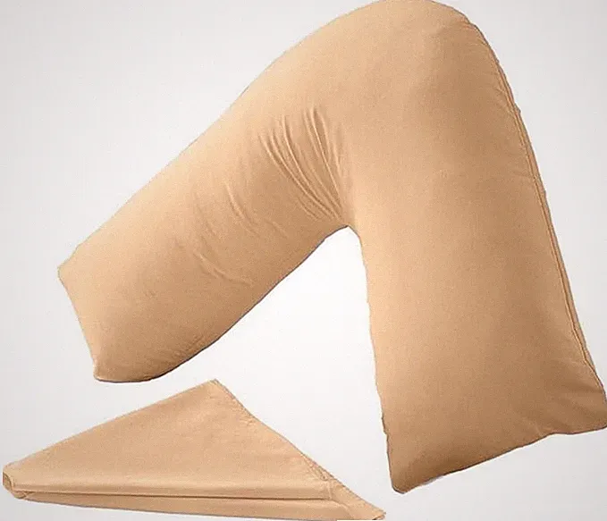 V-förmiges orthopädisches Kissen & Kissenbezug Umstandsmode Stillen & Babystütze