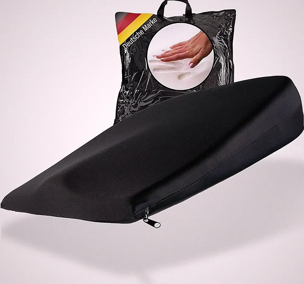 Visco Antidekubitus Sitzkissen Memory Visko Keilkissen für Rollstuhl Auto Reise