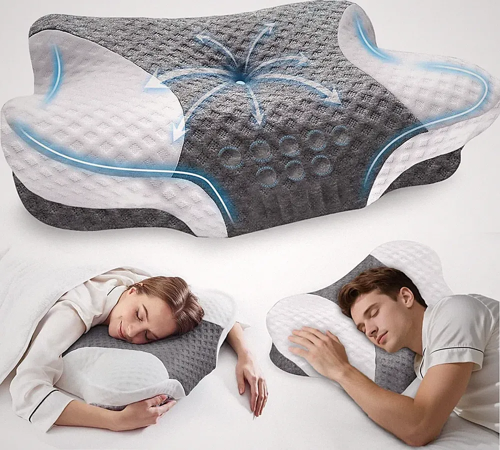 VJASD Orthopädisches Nackenstützkissen aus Memory Foam – Ergonomisches Kop