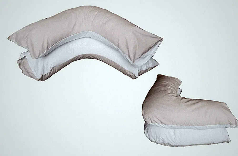Wendekissenbezug zweifarbig V-Form für Orthopädie, Umstandsmode, Rücken & Nacken