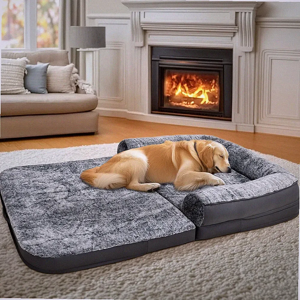 XXL Hundebett 180x95cm Hundesofa mit Rand Hundematratze Orthopädisch Hundekissen
