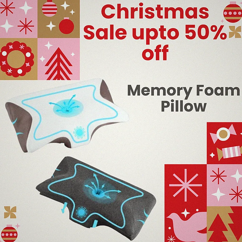 Zervikales Memory Foam Nackenkissen Orthopädische Konturstütze zur Schmerzlinderung